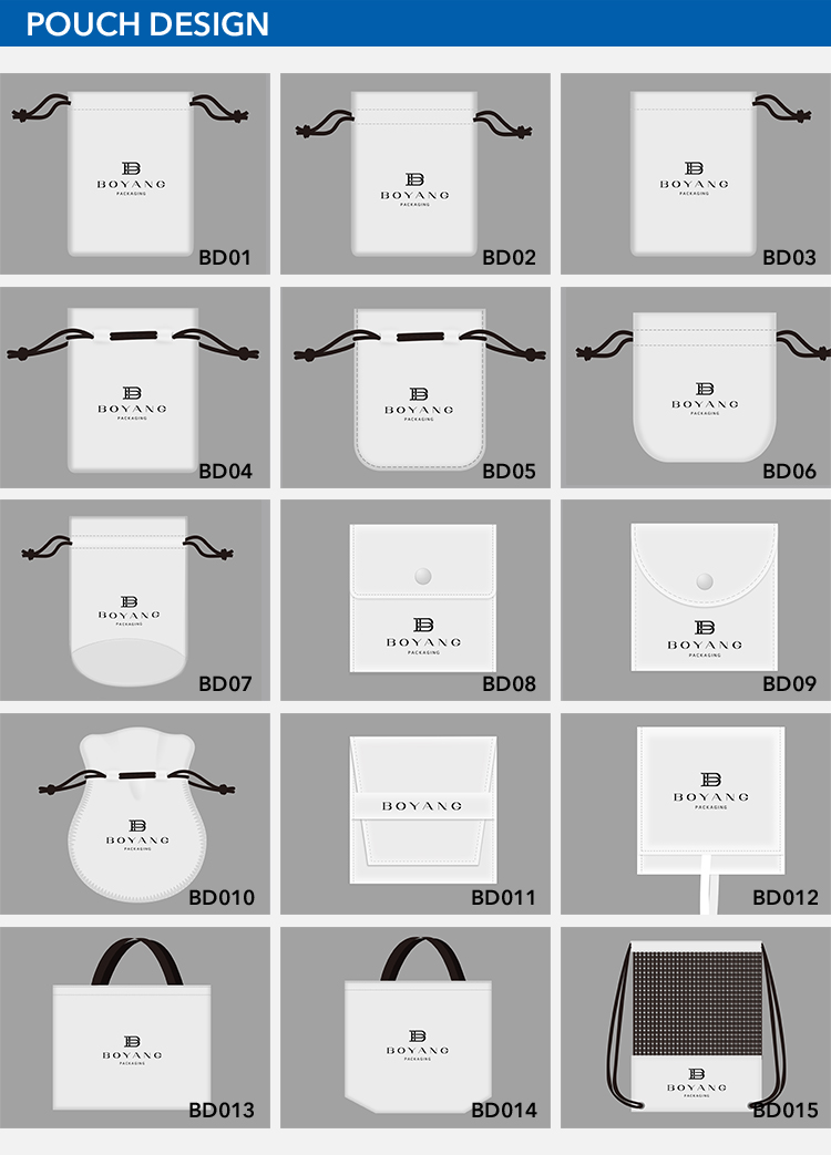 Custom mini satin jewelry bags wholesale style