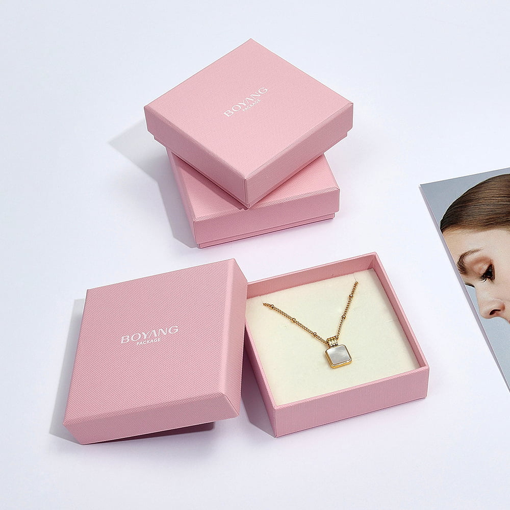 custom fancy luxury necklace gift box packaging