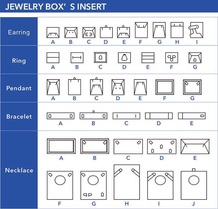 design jewelry boxes insert