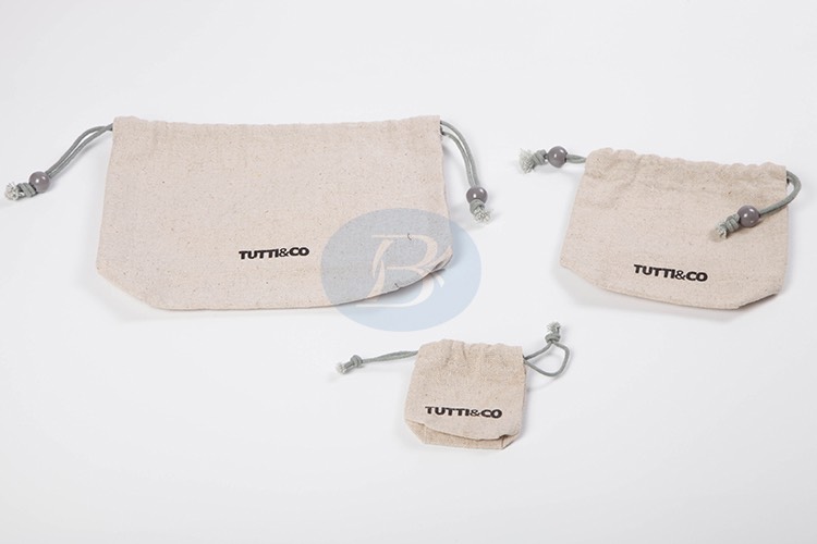 Linen jewelry pouches