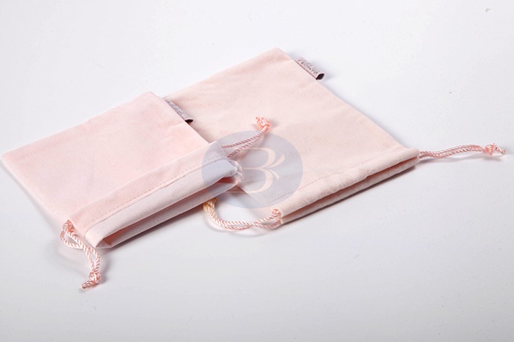 custom pink jewelry pouch