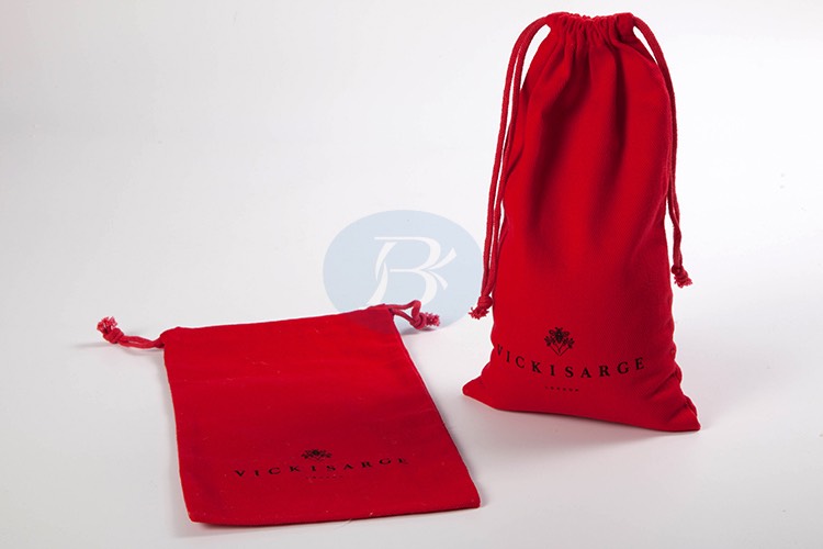 custom cotton drawstring bag