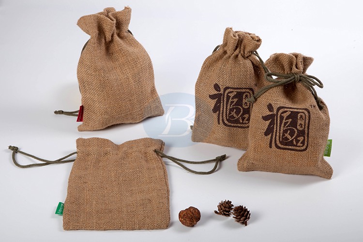 Custom small burlap bags