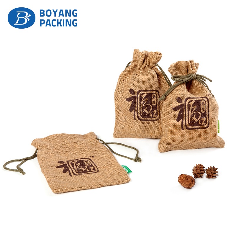 Custom small burlap bags