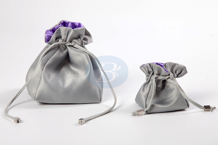custom drawstring jewellery packaging pouches