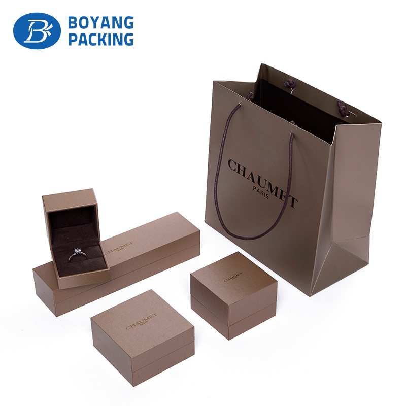 Luxury brushed necklace boxes for sale from Boyang packing
