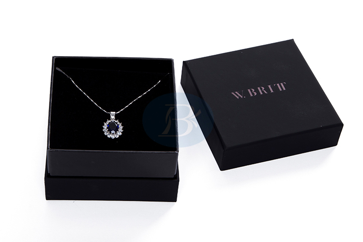 black plastic pendant jewelry box wholesale factory