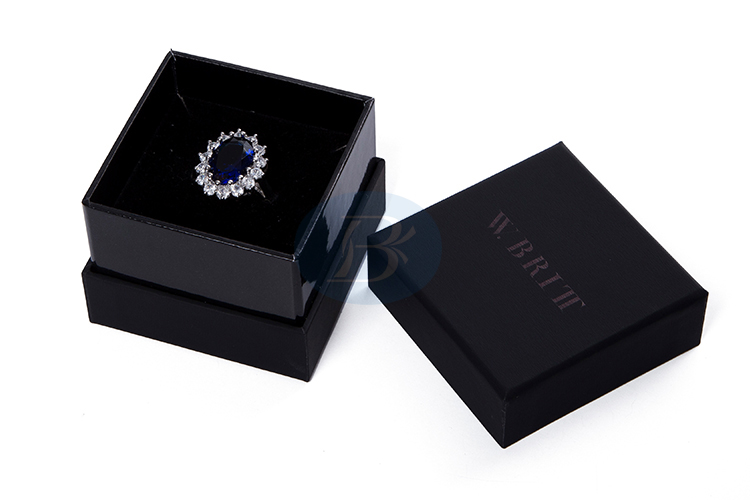 black plastic ring jewelry box wholesale factory