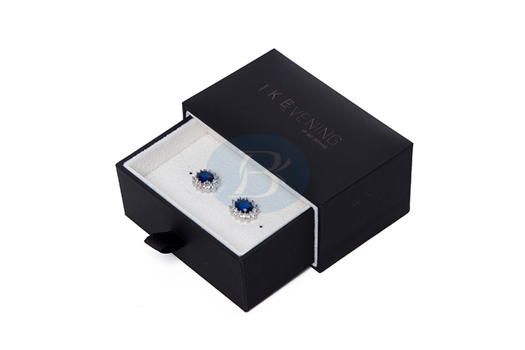 black plastic earring jewelry box wholesale factory