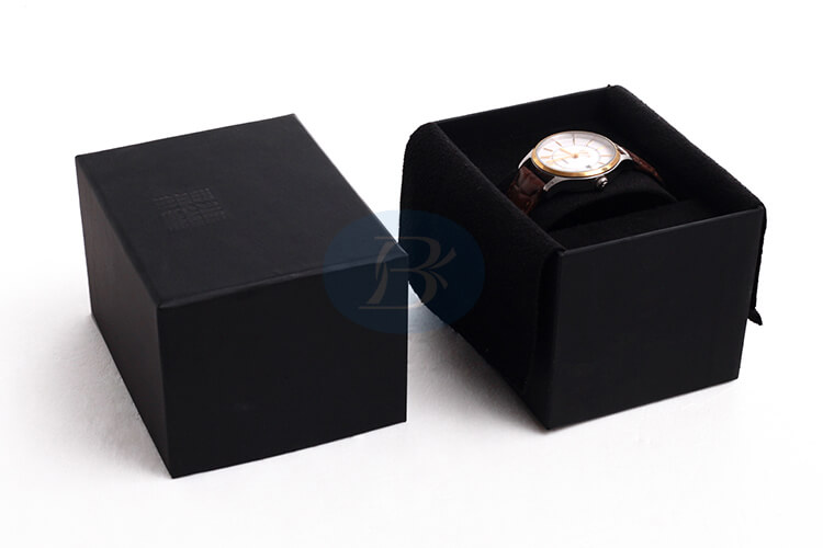 custom black Authentic custom watch box wholesale