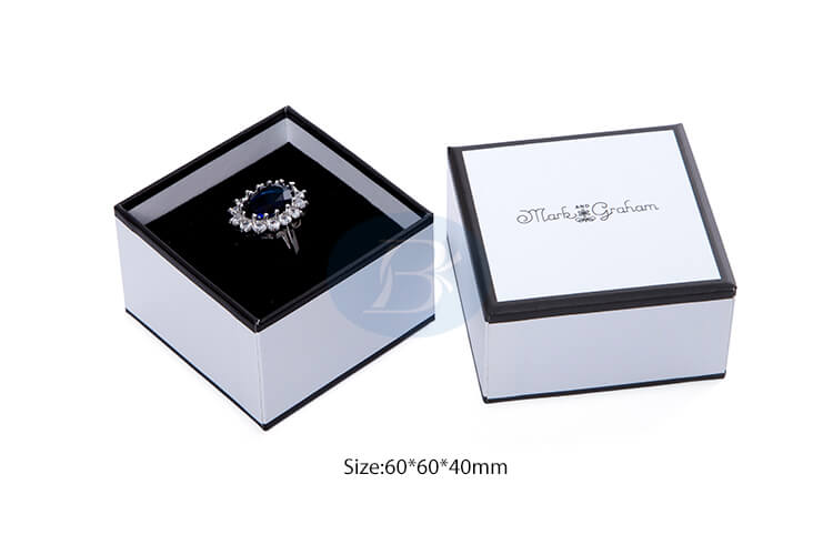 Custom white jewelry box