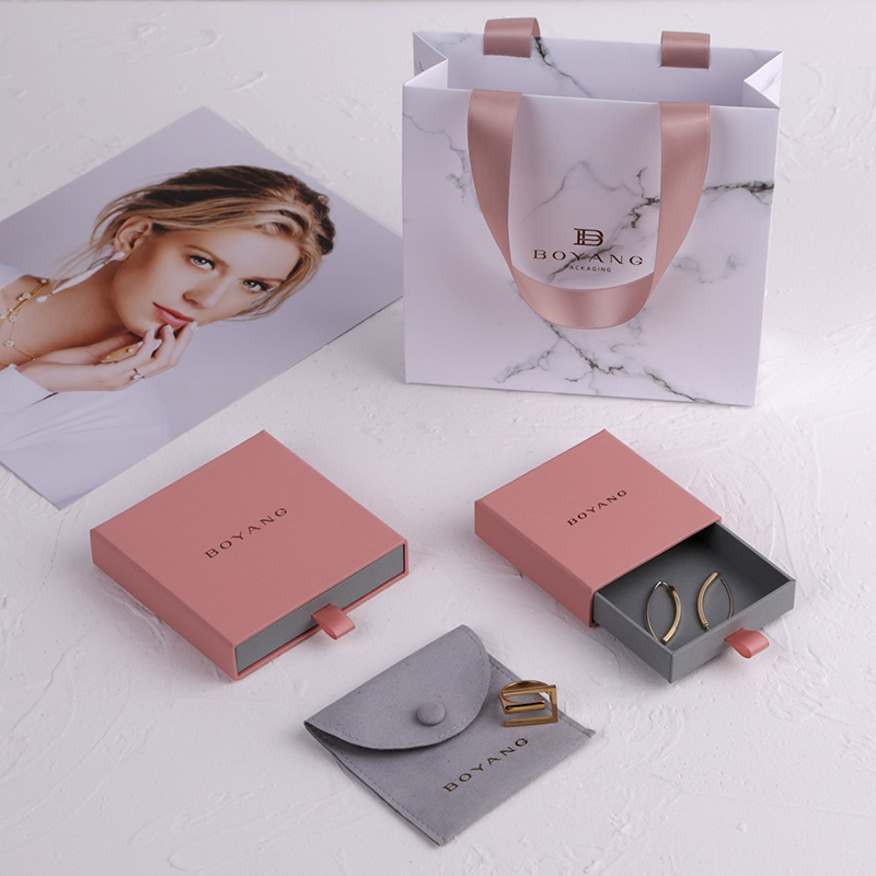 Wholesale Custom logo Luxury High Quality Chain Box Storage Packaging Flower Necklace Gift jewelry Box