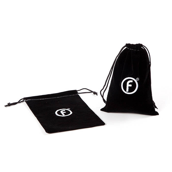 Logo customized velvet drawstring gift bag 