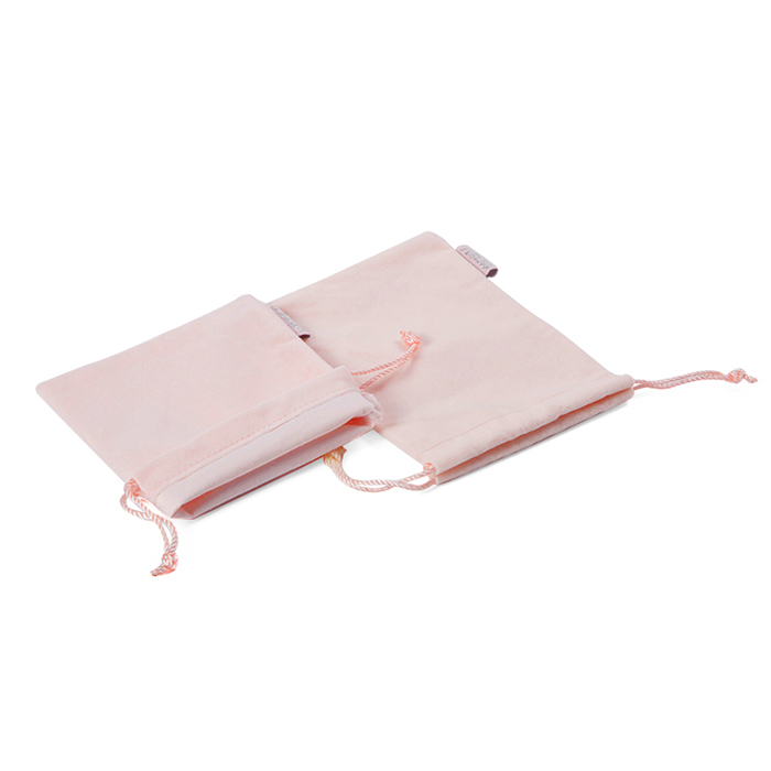 custom pink velvet bag