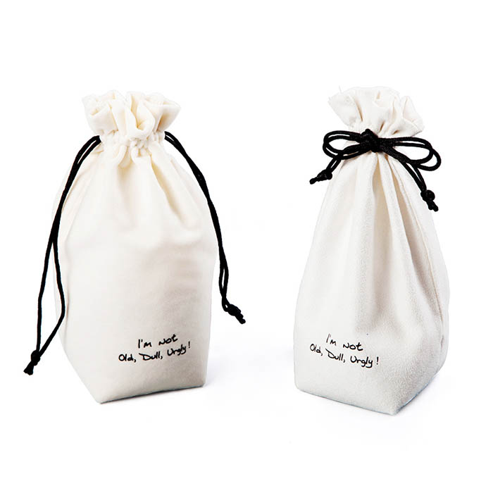 Custom velvet quilted bag, velvet pouch factory