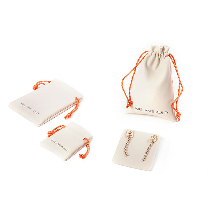 Monogrammed custom jewelry pouch