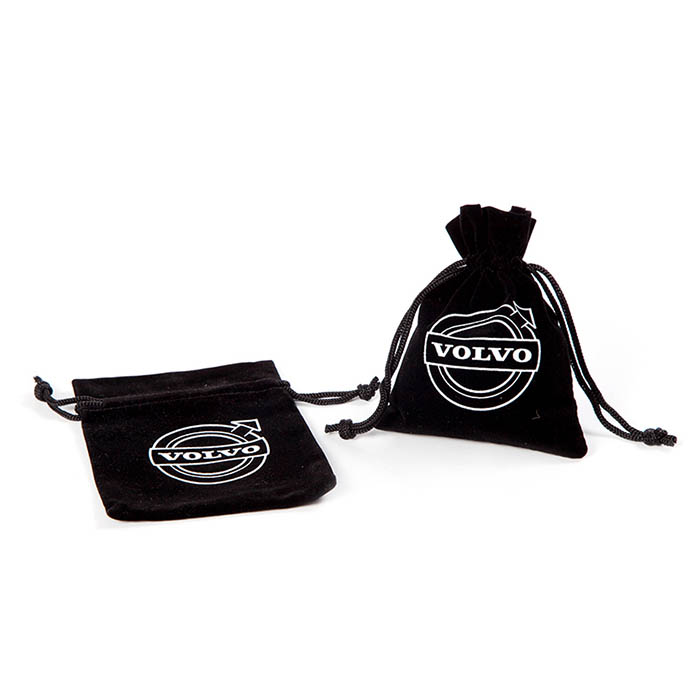 Custom promotional drawstring jewelry velvet bag