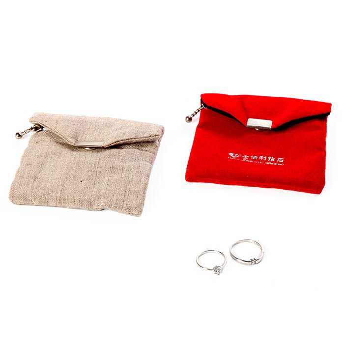 Wholesale custom velvet jewelry pouch