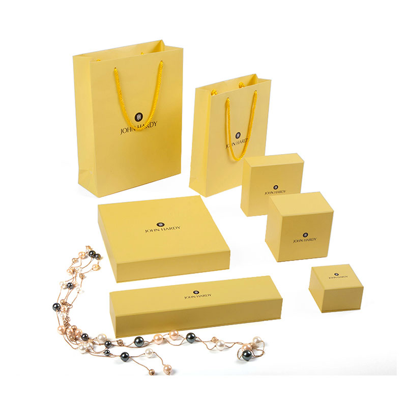 Custom yellow paper jewelry boxes, earing gift box manufacturers