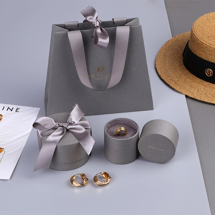 Customized ladies jewellery box with ribbon