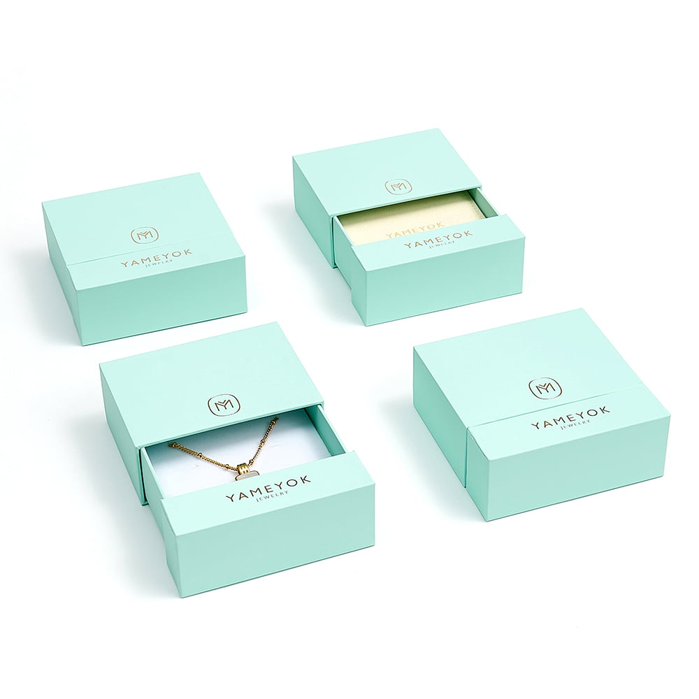 Custom rigid paper jewelry box packaging manufacturer