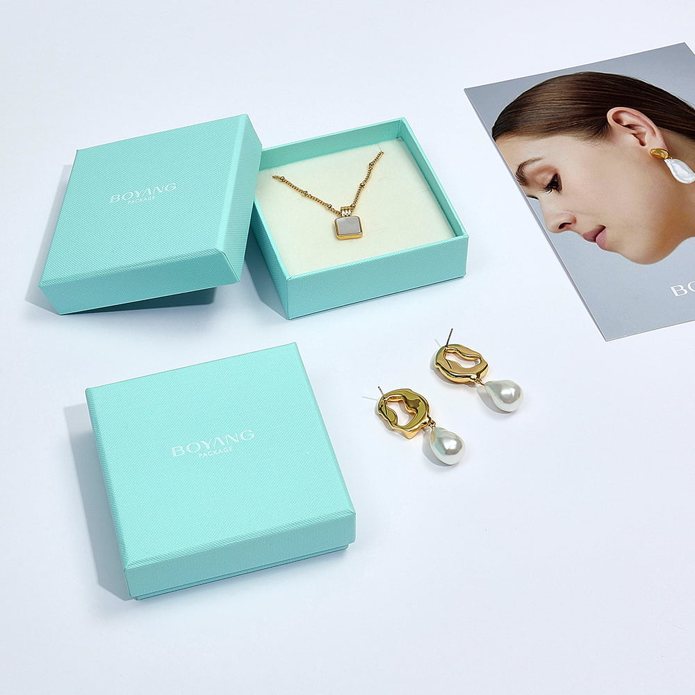 custom fancy luxury necklace gift box packaging