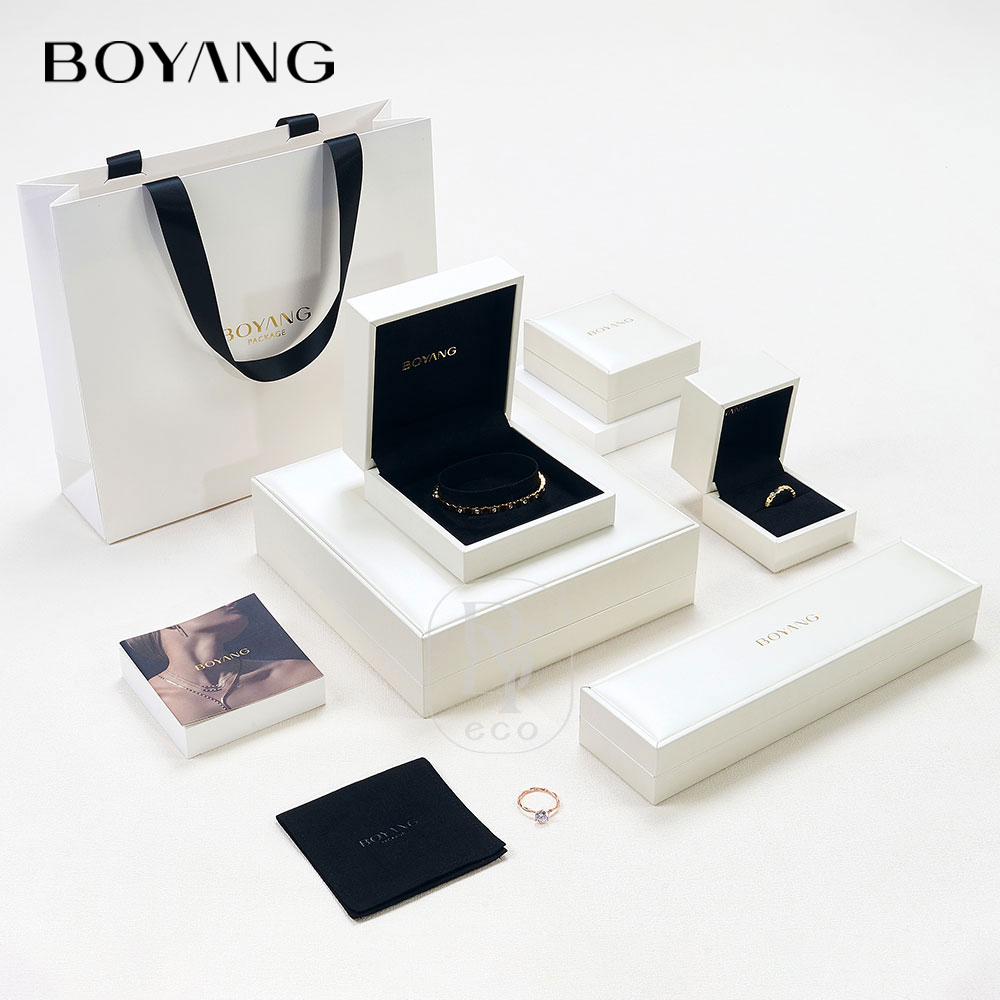 Boyang Custom Luxury PU Leather Small Gift Boxes for Jewelry