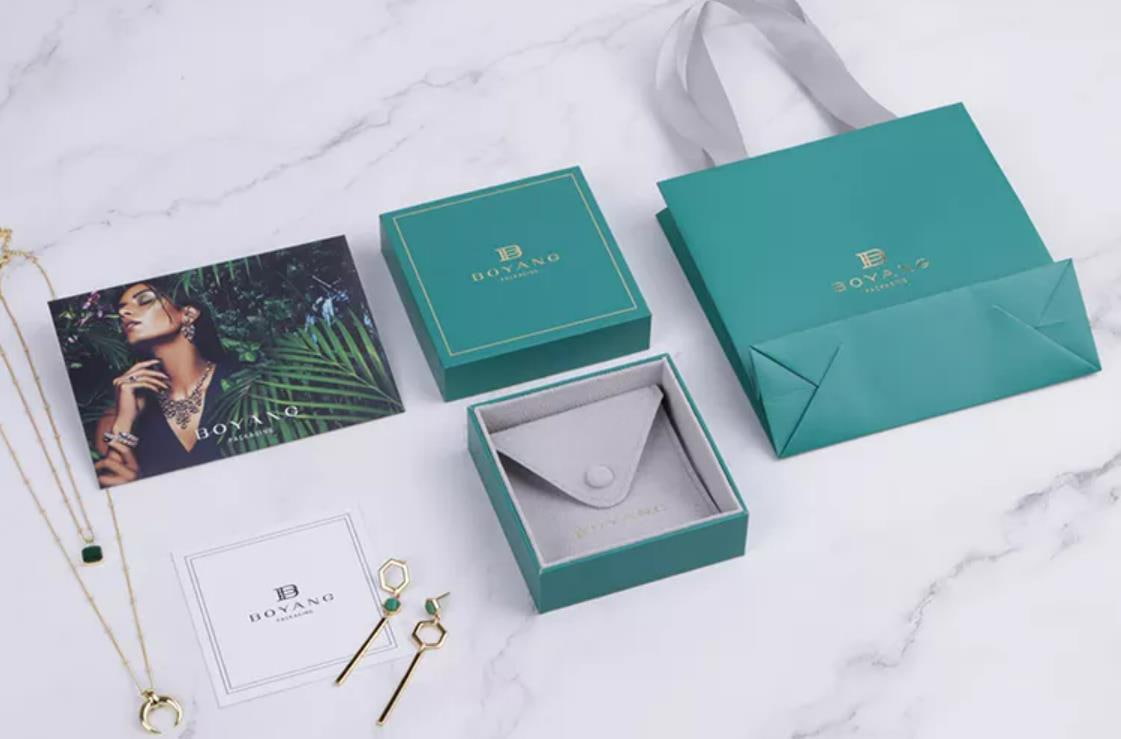 What types of eco-friendly jewelry packaging are included?