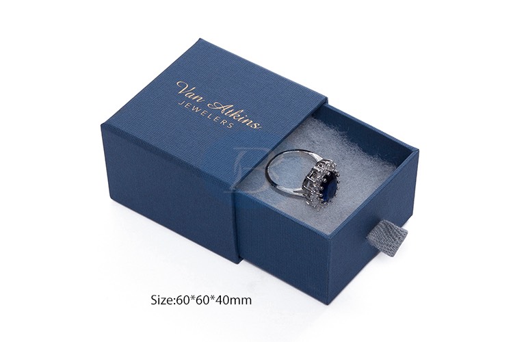 deep Blue paper jewelry box