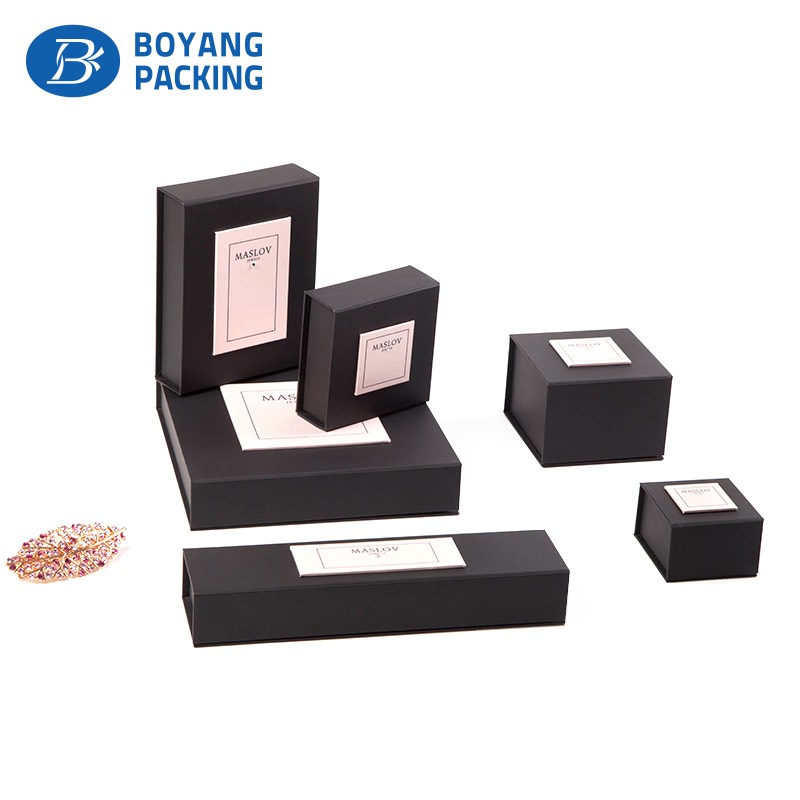 Classic black jewelry boxes set
