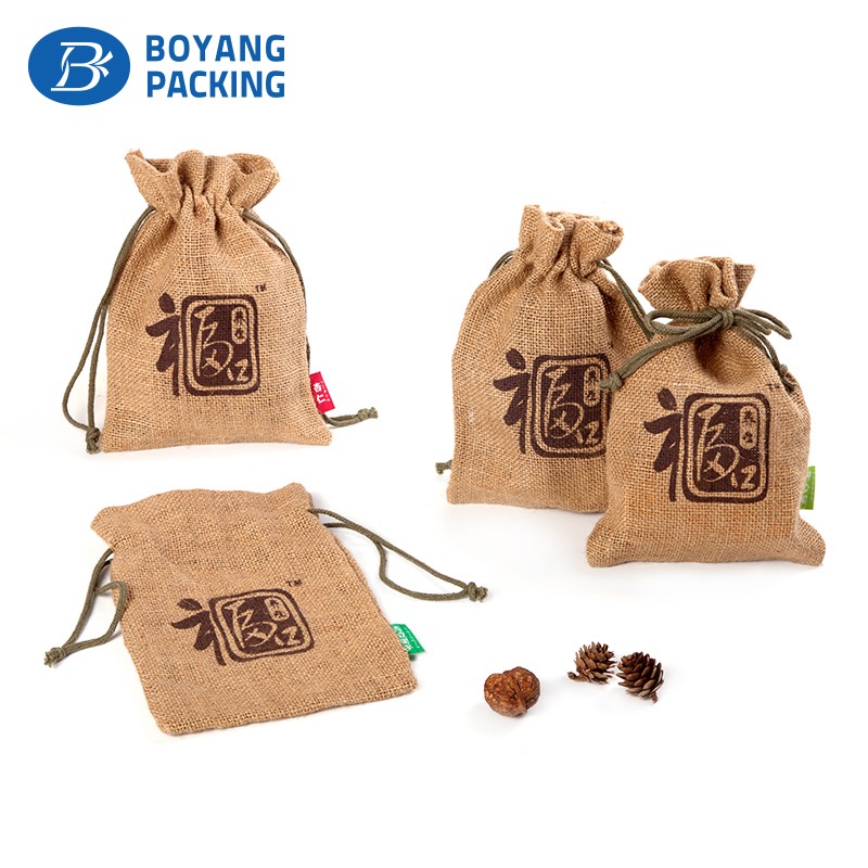 High end quality custom jute bag for nut