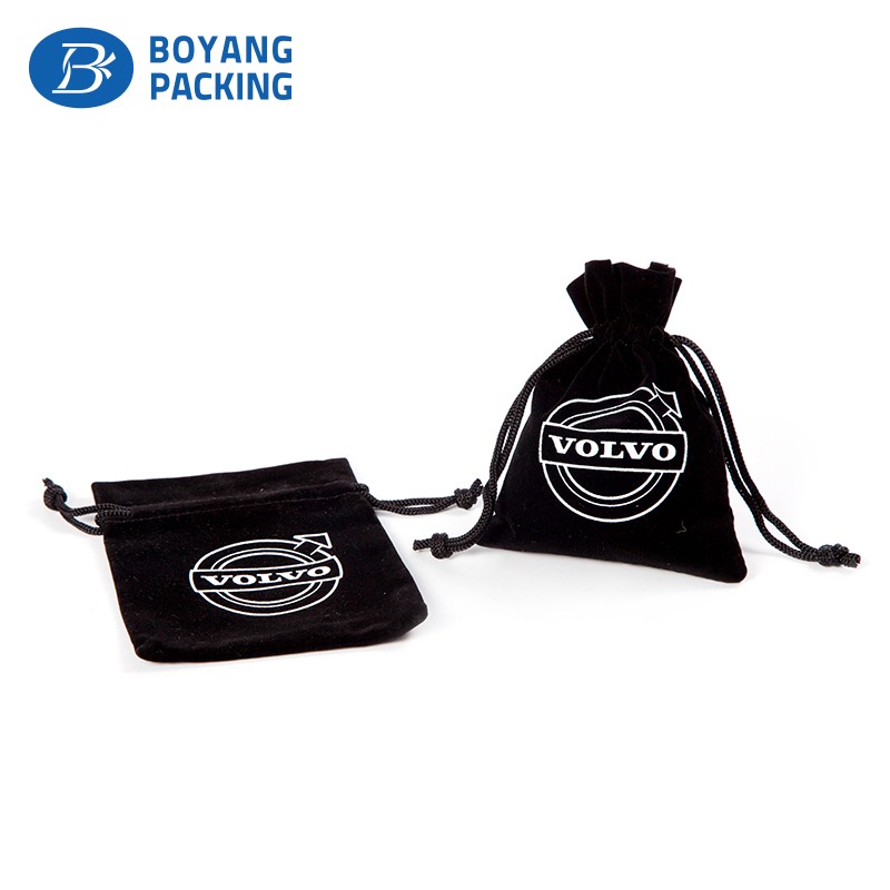 Custom fashion style small velvet jewelry bag