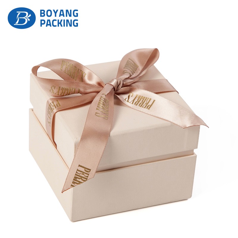 Luxury Custom Paper Jewelry Gift Box With Ribbon Jewelry Box
