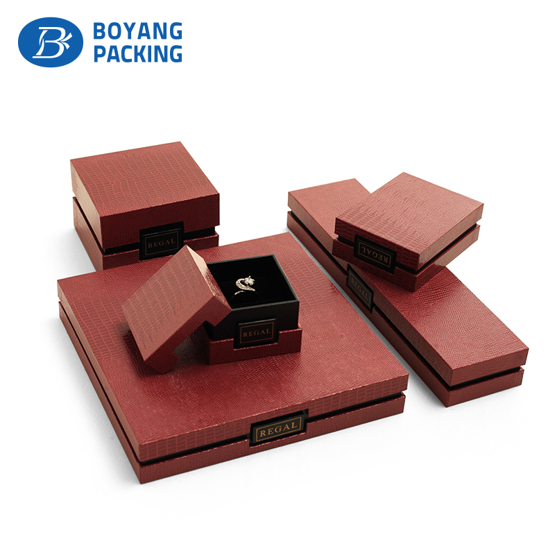Custom redc unique jewelry packaging, jewelry paper boxes factory