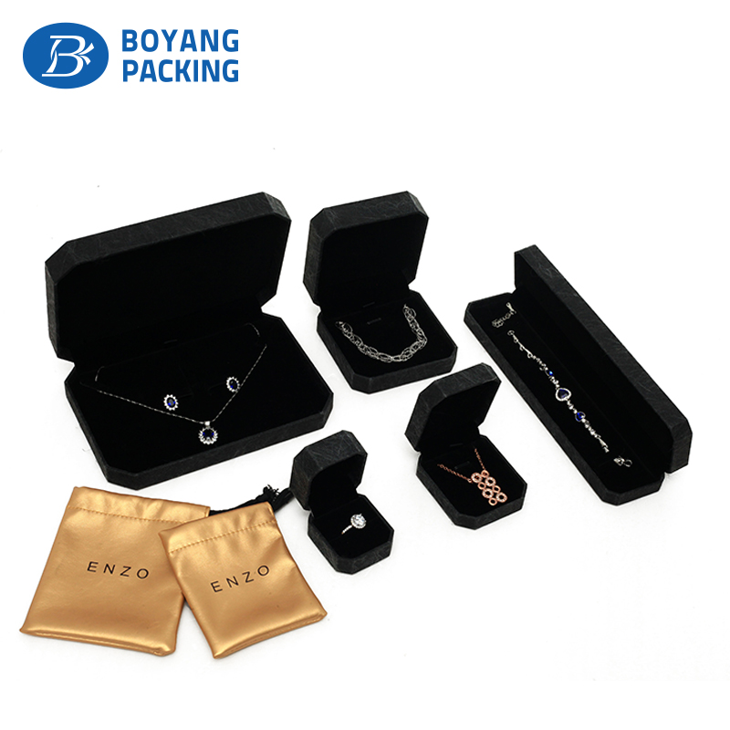 black plastic jewelry gift boxes factory