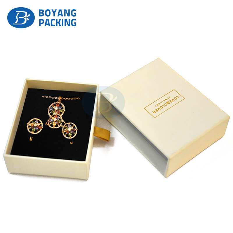 Low price promotion exquisite paper jewelry packaging boxes