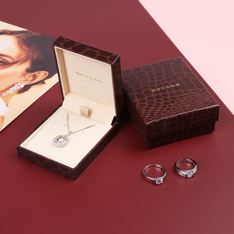 Custom Logo Luxury Jewelry Storage Small Unique Wedding Necklace Packaging Ring Gift Box