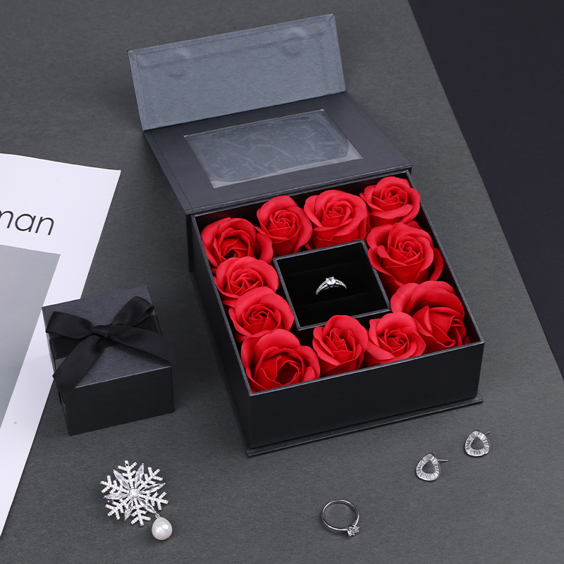 Customized Logo High Quality Fashion Pepper Jewellery Ring Box For Jewelry Gift Set