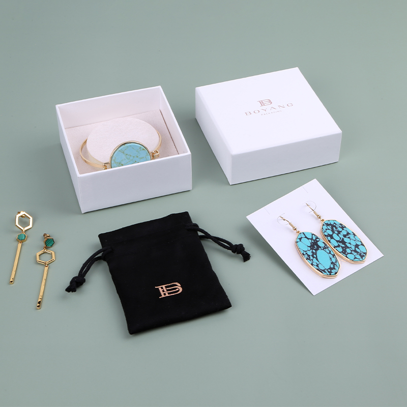  Custom logo Printed Paper Earring Bracelet Jewelry Box Jewelry Packaging Necklace Bracelet Box