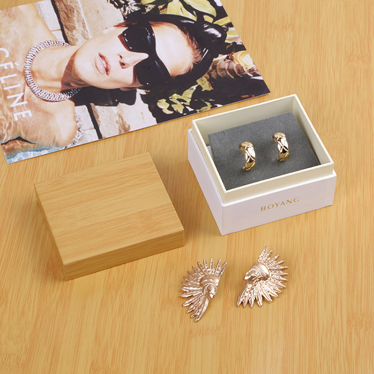Eco friendly high-end quality custom wooden ring gift box