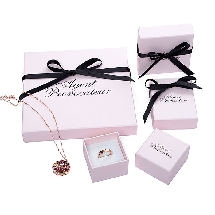 High quality custom pink jewelry box