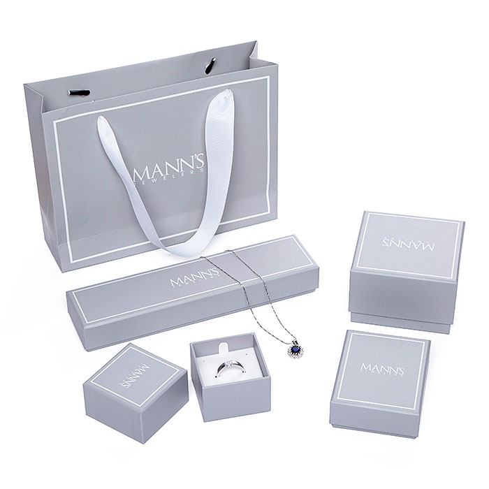 Gray concise custom large jewelry box set