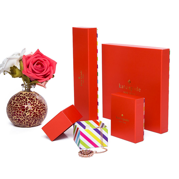 Luxury red paper jewelry boxes, jewelry paper box manufacturers