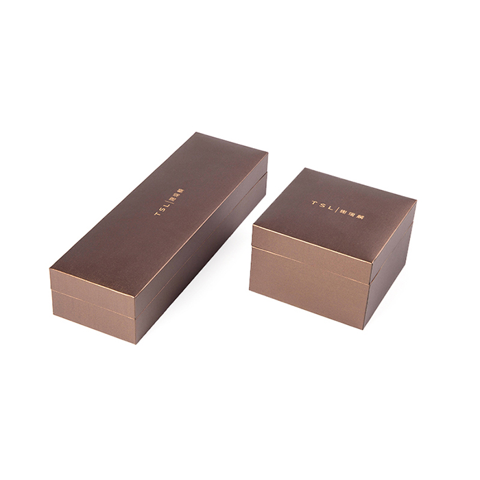 Brown watch plastic jewelry boxes, custom plastic watch box factory