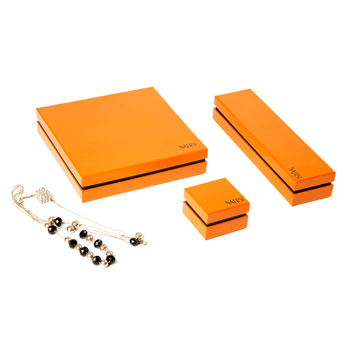 Warm color and custom clear jewelry box set