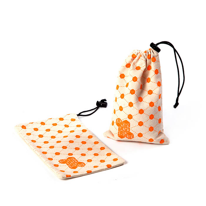 Customized cotton drawstring gift pouch