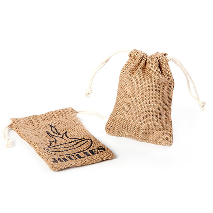 custom jute jewelry pouches wholesale