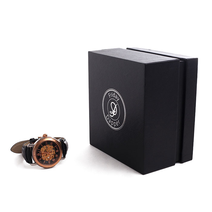 Custom black watch box