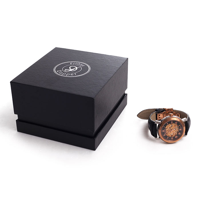 Custom black watch box
