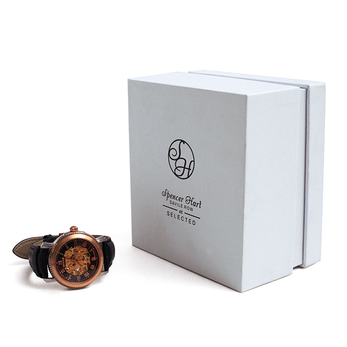 Wholesale white paper watch box, china watch box factory
